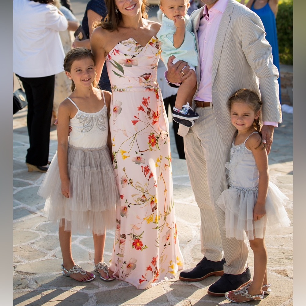 Ted Baker Alanah Botanical Print Floral Strapless Dress